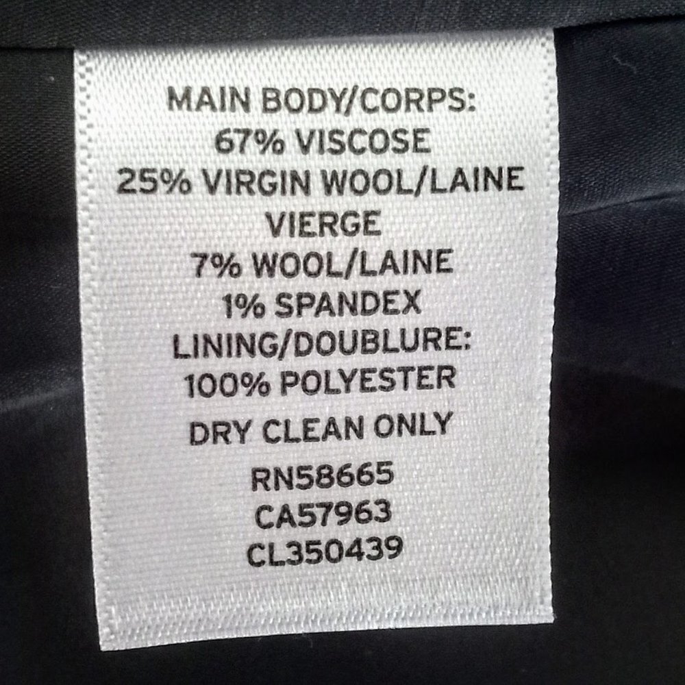 Classiques Entier Raw Edge Trim Button Front Wool… - image 5
